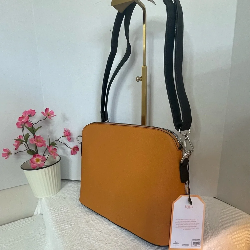 Black and Caramel Crossbody Bag~ Small *NWT‎